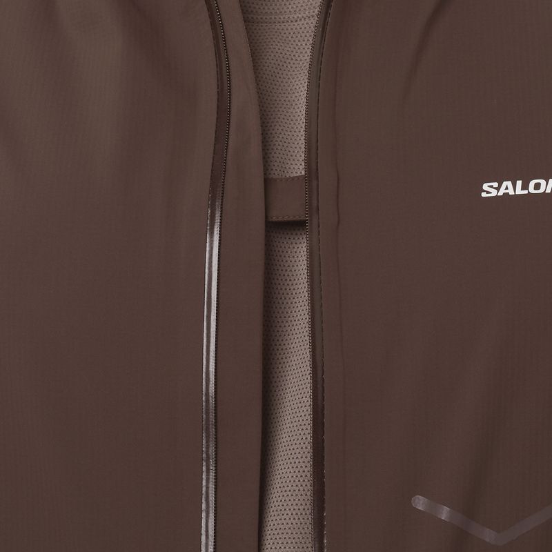 Мъжко яке за бягане Salomon Bonatti Waterproof coffee bean  4