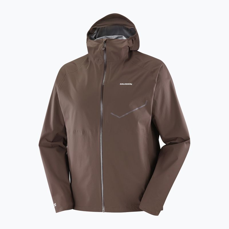 Мъжко яке за бягане Salomon Bonatti Waterproof coffee bean  7