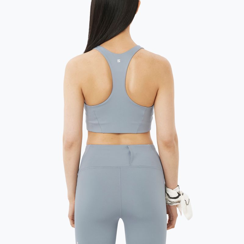 Тренировъчен сутиен Salomon SHAKEout Core trade winds 2