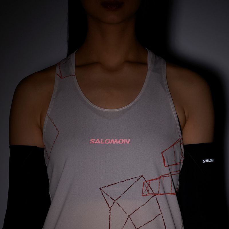 Дамска тениска за бягане Salomon S/Lab Speed Tee lilac ash 5