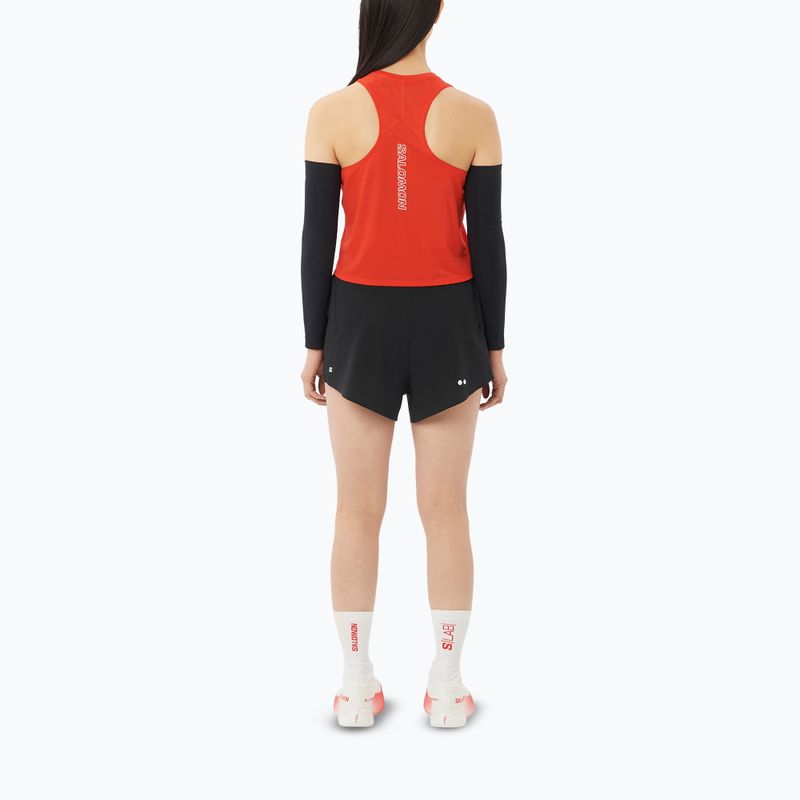 Дамска тениска за бягане Salomon Sense Aero Short Tank fiery red 2
