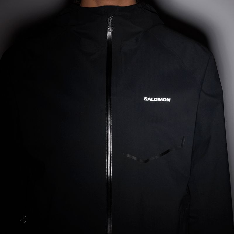 Дамско яке за бягане Salomon Bonatti Waterproof deep black 9