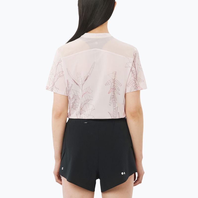 Дамска тениска за бягане Salomon S/Lab Ultra Tee Aop lilac ash 2