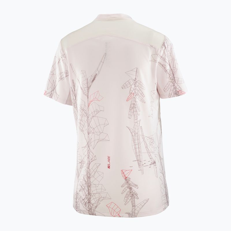 Дамска тениска за бягане Salomon S/Lab Ultra Tee Aop lilac ash 5