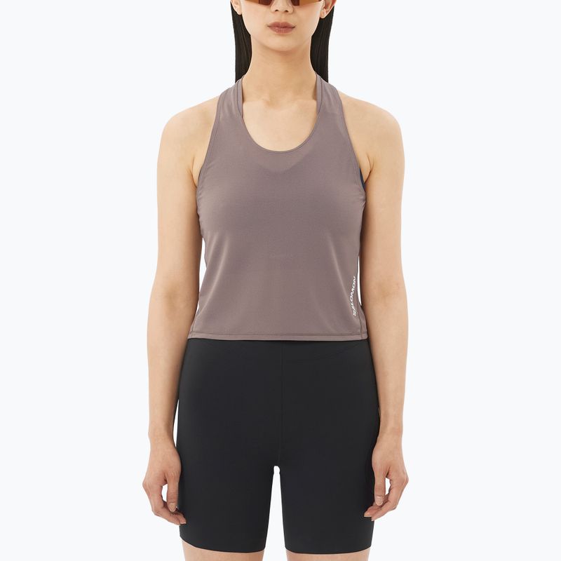Дамска тениска за бягане Salomon Sense Aero Short Tank iron