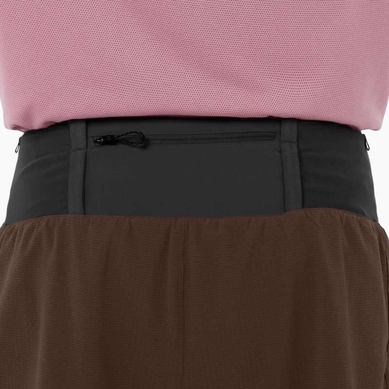 Мъжки шорти за бягане Salomon Sense Aero 2IN1 5“ coffee bean 5