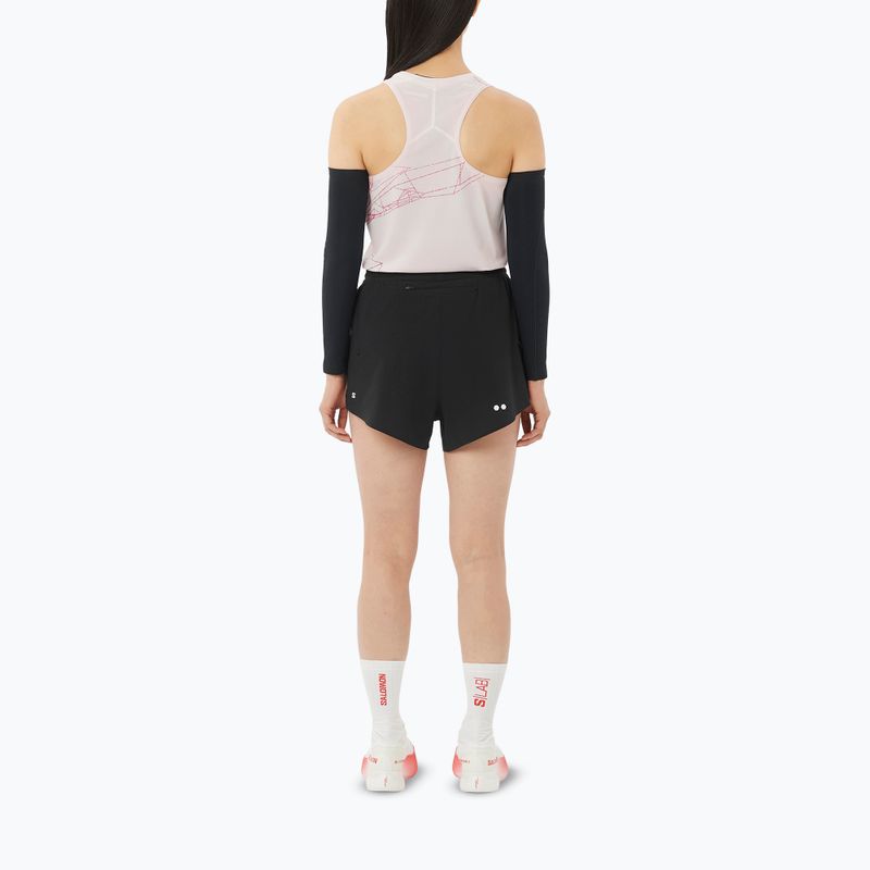 Дамски къси панталони за бягане Salomon Sense SPLT 3" deep black 2