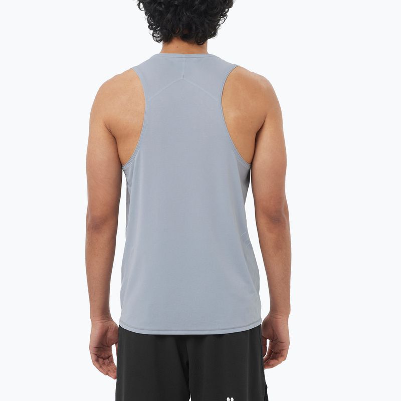 Мъжка тениска за бягане Salomon Sense Aero Singlet GFX trade winds 2