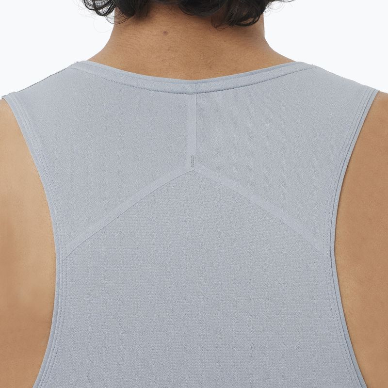 Мъжка тениска за бягане Salomon Sense Aero Singlet GFX trade winds 3