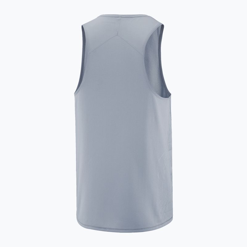 Мъжка тениска за бягане Salomon Sense Aero Singlet GFX trade winds 5