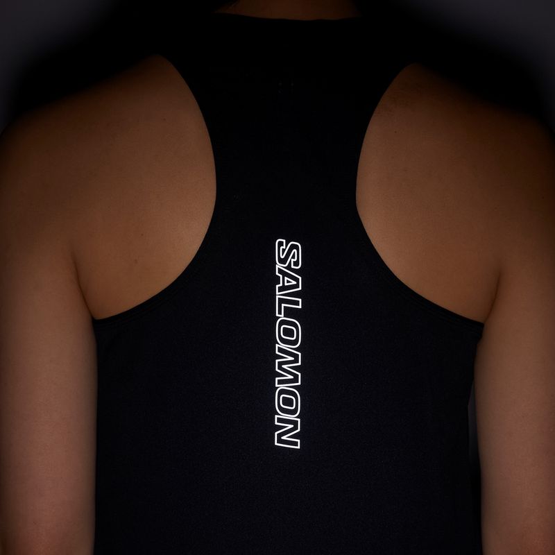 Дамска тениска за бягане Salomon Sense Aero Short Tank deep black 5