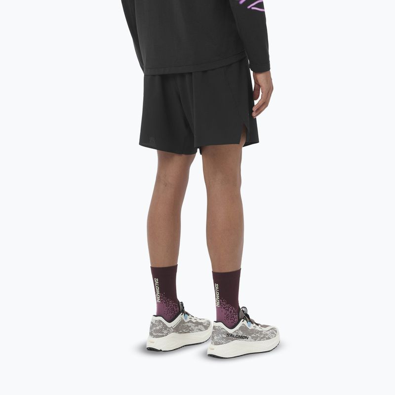 Мъжки къси панталони за бягане Salomon Sense Aero 7" deep black 2