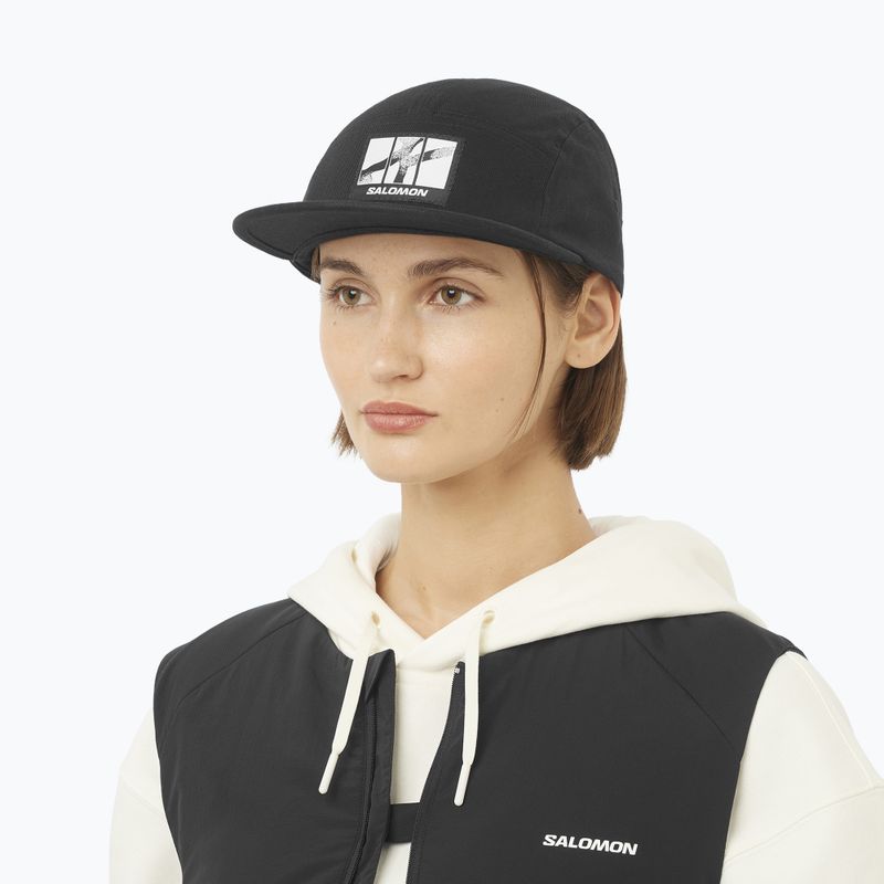 Шапка с козирка Salomon Wild Rays 5 Panel deep black 2
