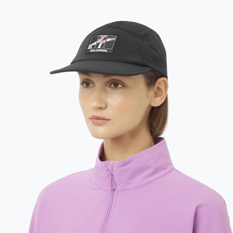 Шапка с козирка Salomon Sense Aero pink frosting/acid lime 2