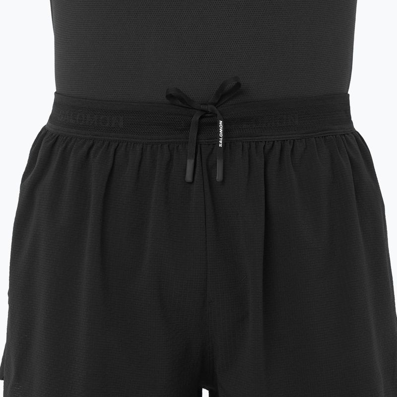 Мъжки къси панталони за бягане Salomon Aero SPLT 3" deep black 3