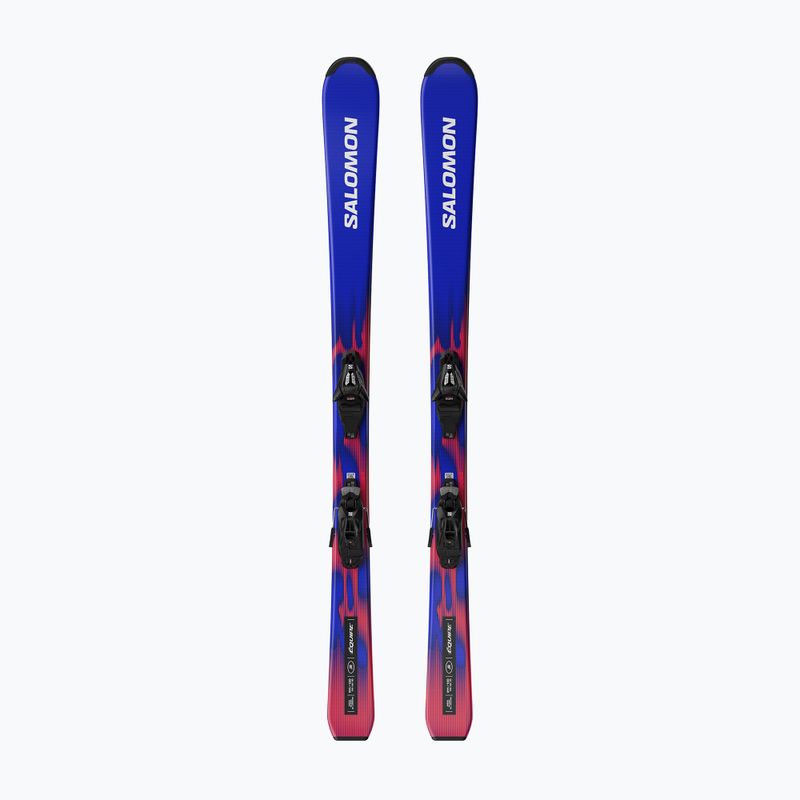 Детски ски за спускане със ски автомати Salomon Equipe Jr M + C5 GW race blue/equipe red