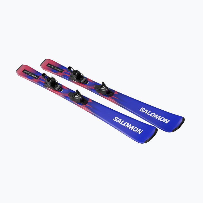 Детски ски за спускане със ски автомати Salomon Equipe Jr M + C5 GW race blue/equipe red 4
