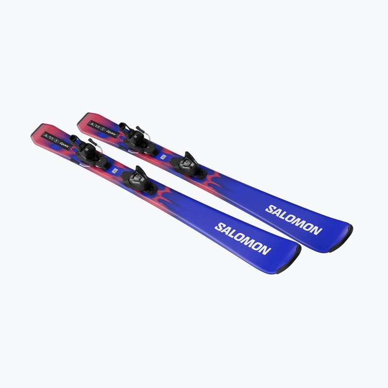 Детски ски за спускане със ски автомати Salomon Equipe Jr M + L6 GW race blue/equipe red 4