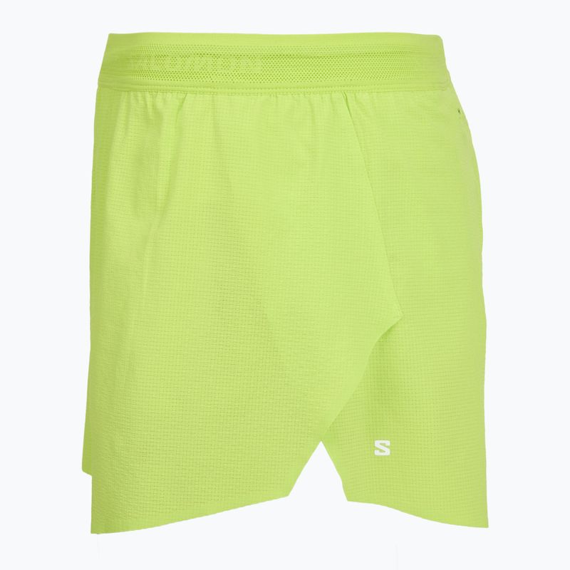 Мъжки шороти за бягане Salomon Sense Aero SPLT 3“ acid lime 3