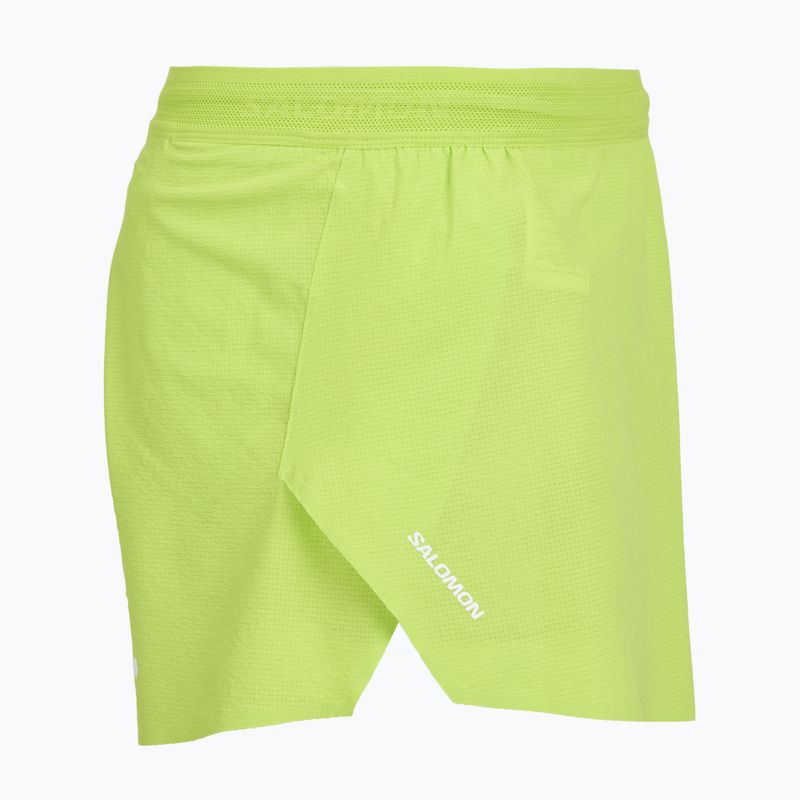 Мъжки шороти за бягане Salomon Sense Aero SPLT 3“ acid lime 4