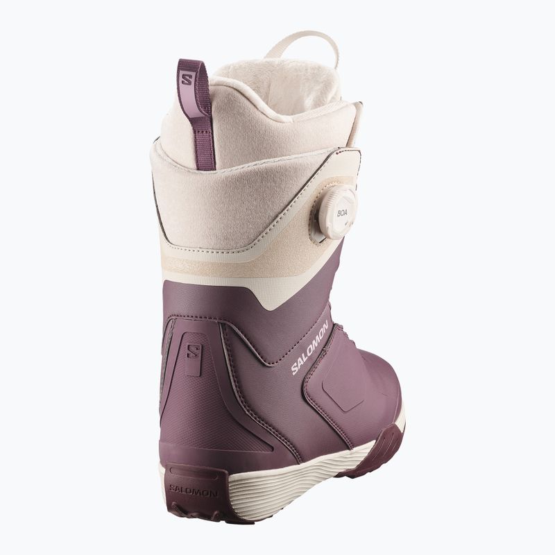 Дамски сноуборд обувки Salomon Kiana Dual Boa W huckleberry/dawn pink/almond milk 3