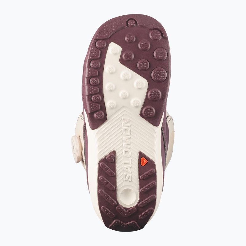 Дамски сноуборд обувки Salomon Kiana Dual Boa W huckleberry/dawn pink/almond milk 4