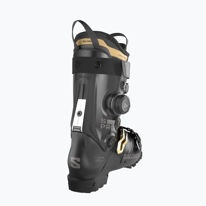 Дамски ски обувки Salomon S/Pro Alpha C Boa 95 W black/gold met./dark grey met 4