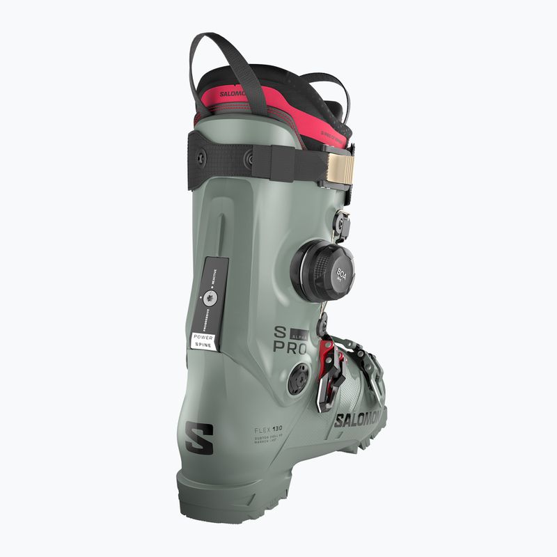 Мъжки ски обувки Salomon S/Pro Alpha C Boa 130 wrought iron/black/raspberry 4