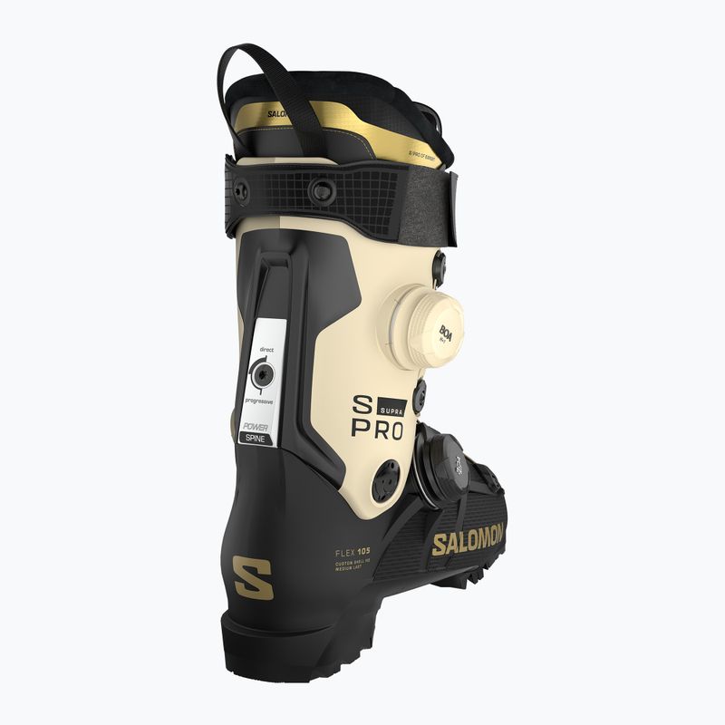 Дамски ски обувки Salomon S/PRO Supra Dual Boa 105 W black/ birch/gold met 2