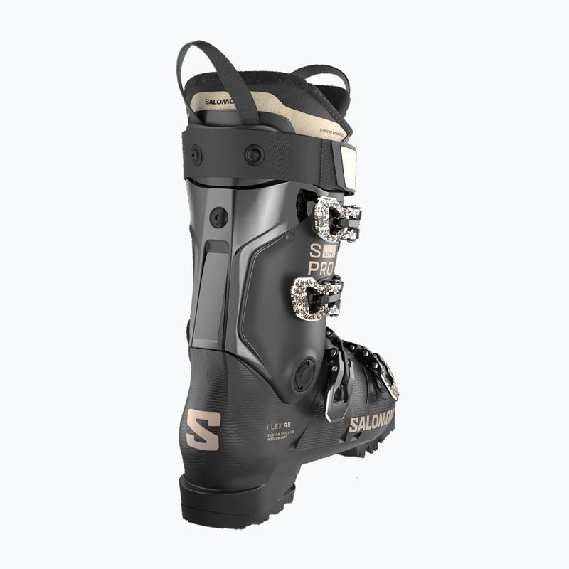 Дамски ски обувки Salomon S/PRO Supra 95 W black/dark gray met/light bronze met 3