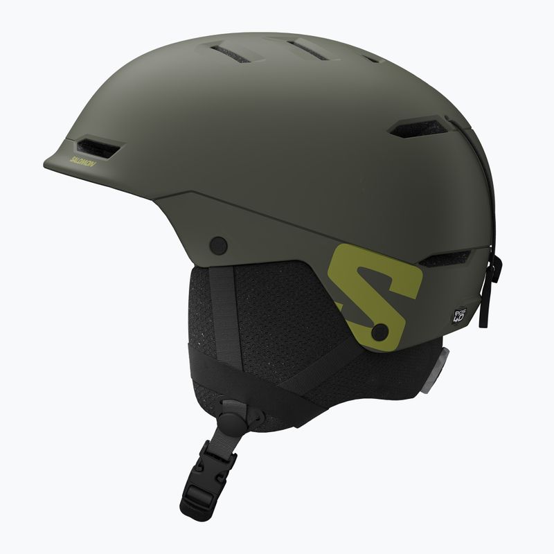 Детска скиорска каска Salomon Husk Jr castor gray 3