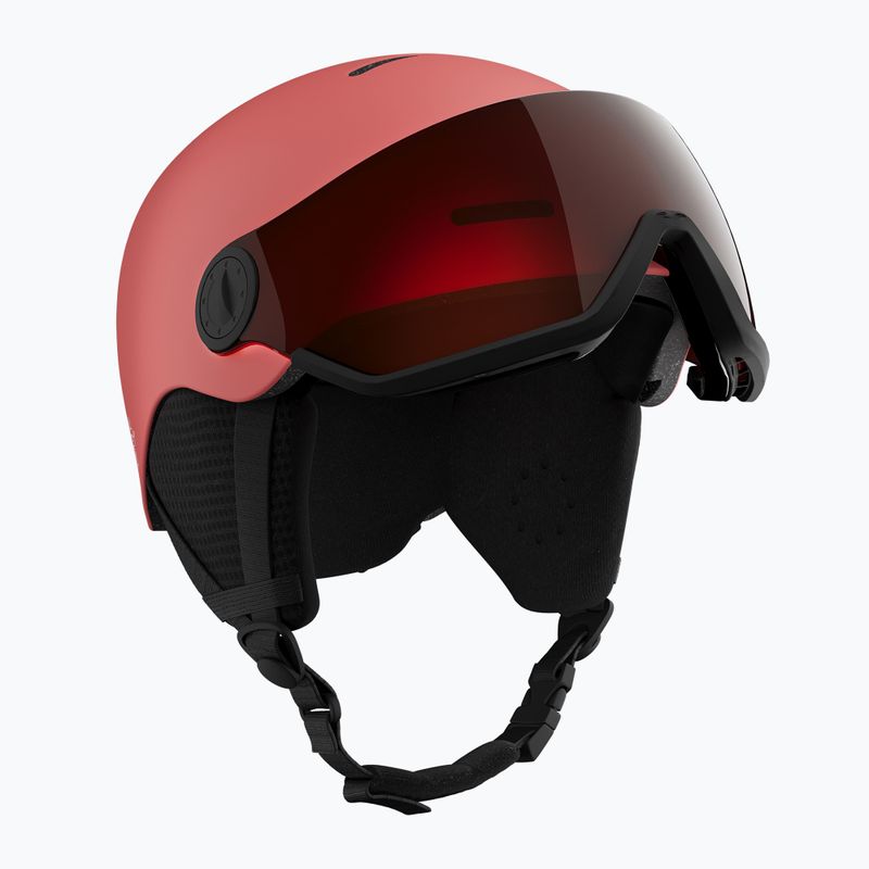 Детска скиорска каска Salomon Orka Visor Jr S2 sun kissed coral 2