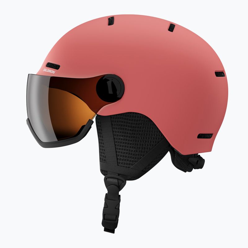Детска скиорска каска Salomon Orka Visor Jr S2 sun kissed coral 4