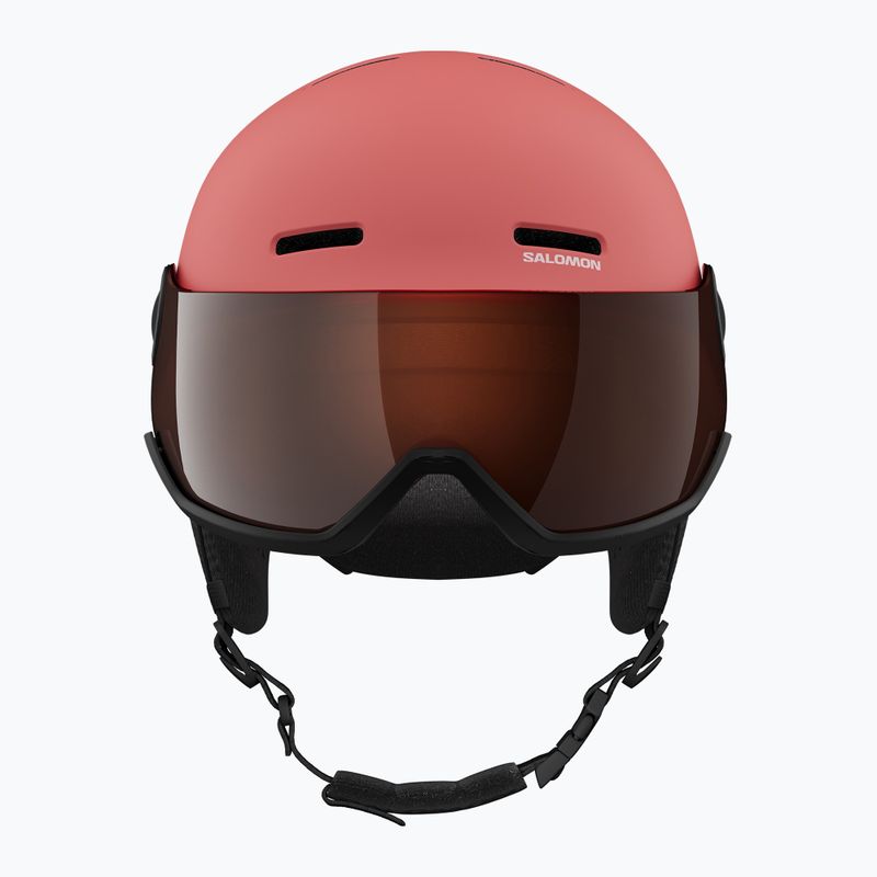 Детска скиорска каска Salomon Orka Visor Jr S2 sun kissed coral 5