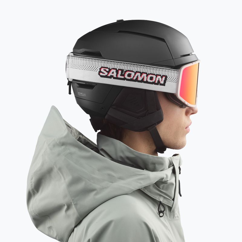 Скиорскa маска Salomon Sentry Pro Sigma S3 translucent frozen/sigma fire red 6