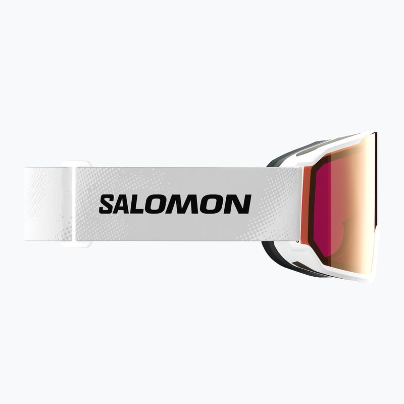 Скиорскa маска Salomon S/View 3 S2 white/ml lruby 5