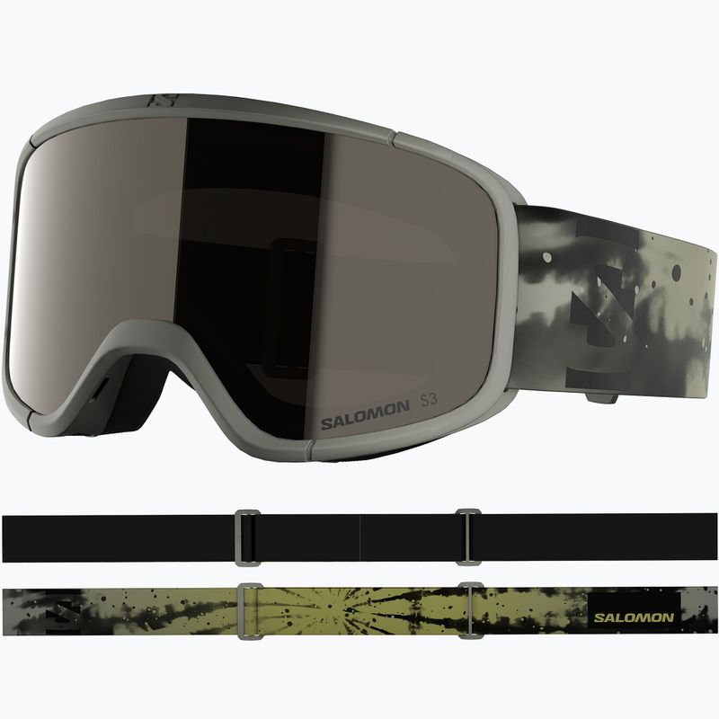 Скиорскa маска Salomon Aksium 2.0 S S3 castor gray/ml black 2