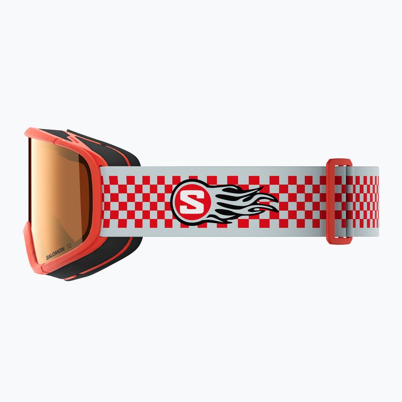 Детска скиорска маска Salomon Rio S2 cherry tomato/flash tonic orange 3