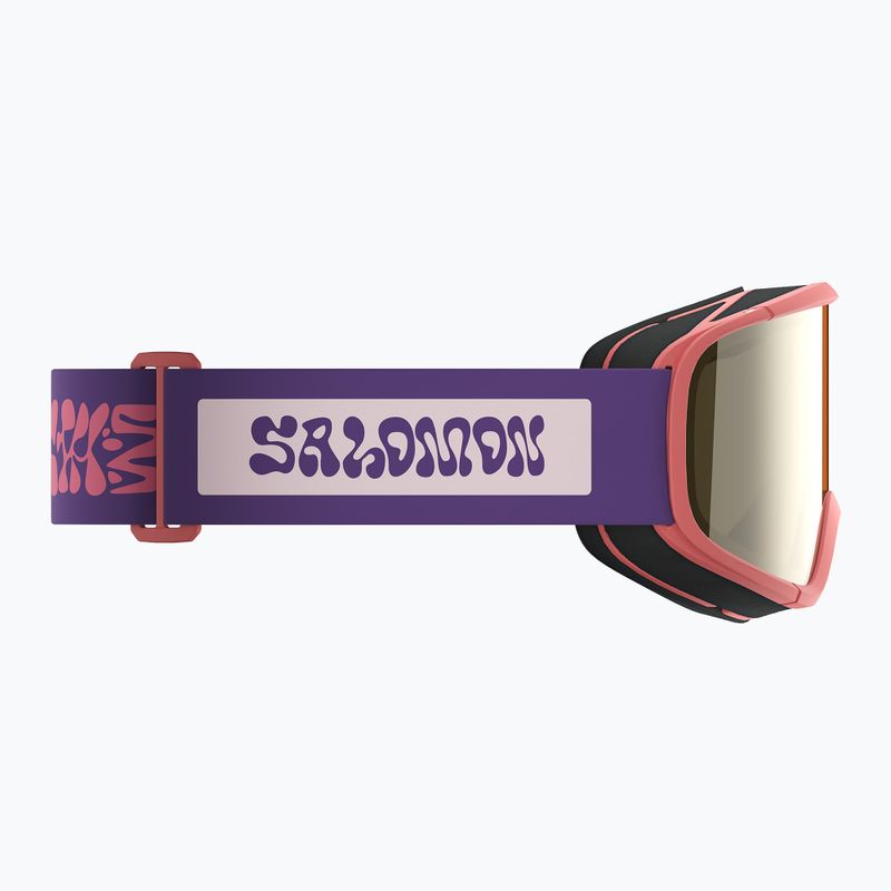 Детска скиорска маска Salomon Rio S2 smoke blue/flash gold 5