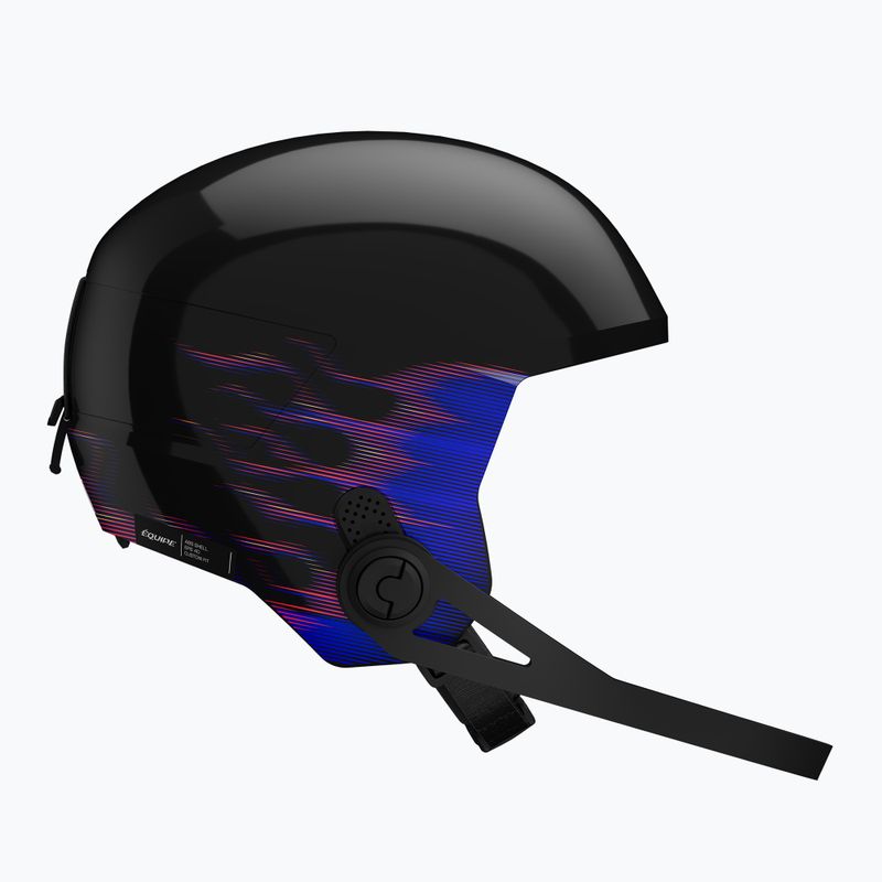 Детска скиорска каска Salomon Equipe Fis + Chinguard Jr black/flames 3