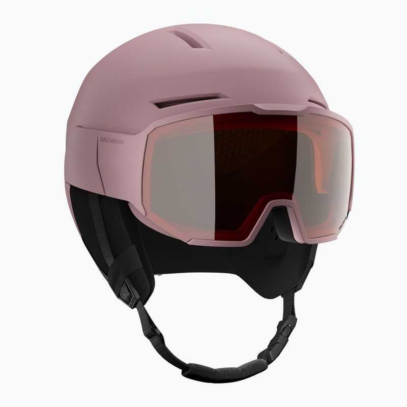 Скиорска каска Salomon Osmo Dawn Pink/Flash Tonic/Orange