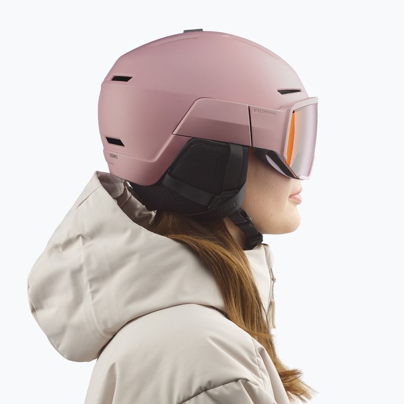 Скиорска каска Salomon Osmo Dawn Pink/Flash Tonic/Orange 7
