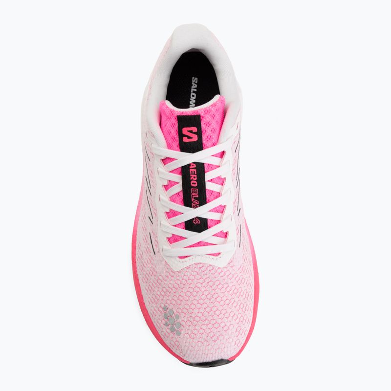 Дамски обувки за бягане Salomon Aero Blaze 4 white/knockout pink 5