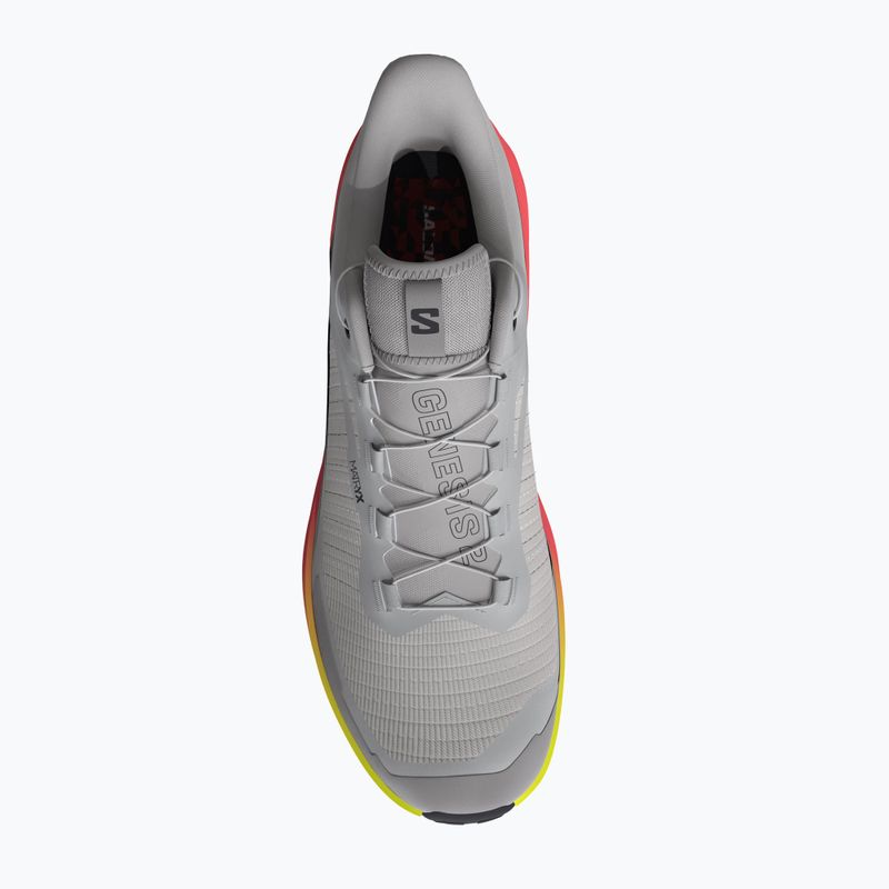 Мъжки обувки за бягане  Salomon Genesis 2 gray violet/safety yellow 3