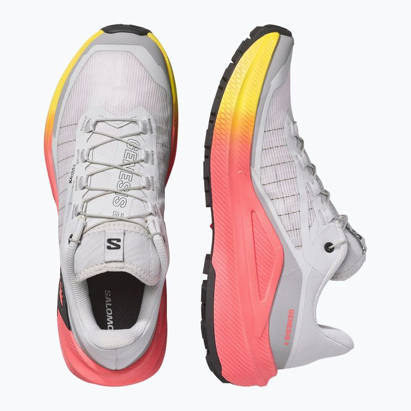 Дамски обувки за бягане Salomon Genesis 2 gray violet/safety yellow 5