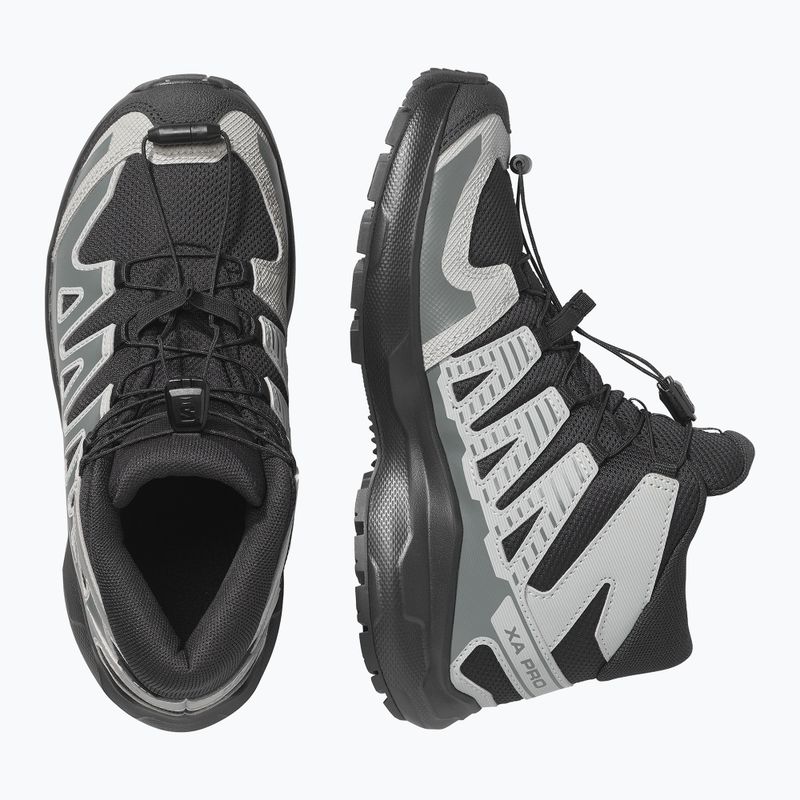 Детски туристически обувки Salomon XA PRO MID Waterproof black/sedona sage 3