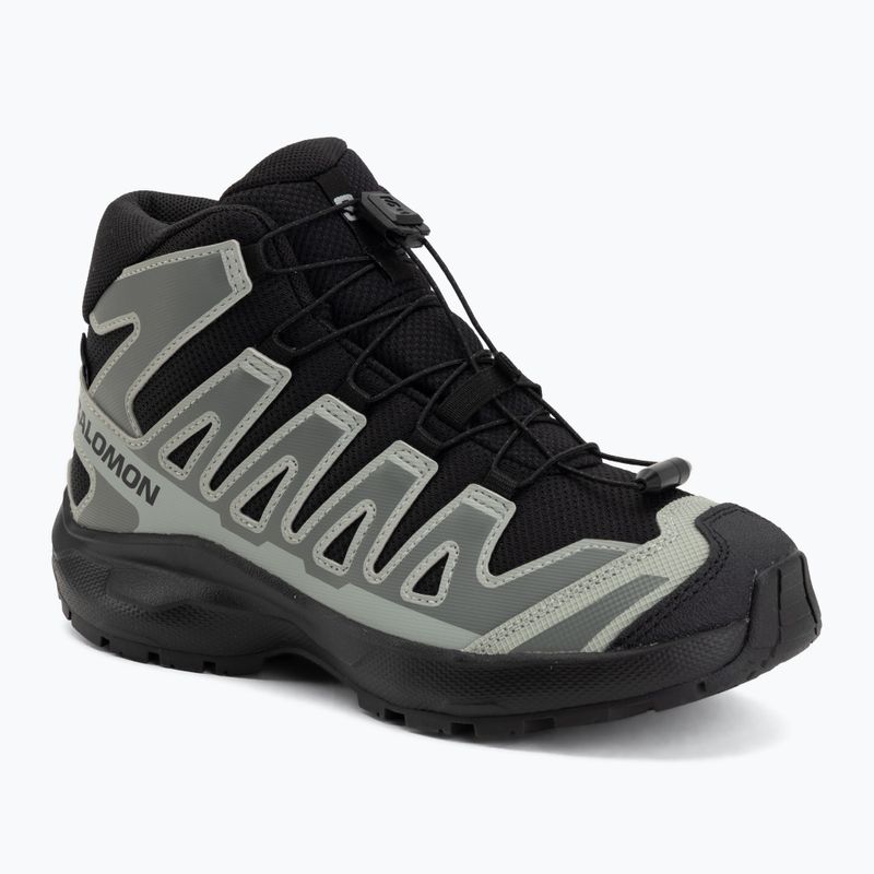 Детски туристически обувки Salomon XA PRO MID Waterproof black/sedona sage