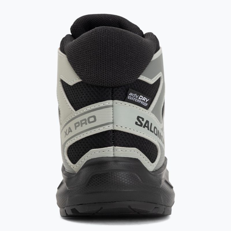 Детски туристически обувки Salomon XA PRO MID Waterproof black/sedona sage 6