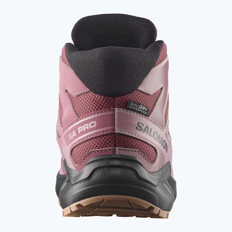 Детски туристически обувки Salomon XA Pro Mid Waterproof nocturne/dusky orchid 2
