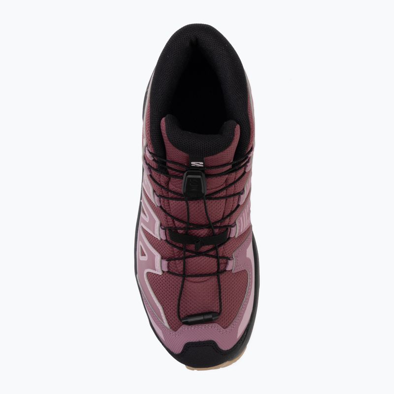 Детски туристически обувки Salomon XA Pro Mid Waterproof nocturne/dusky orchid 5
